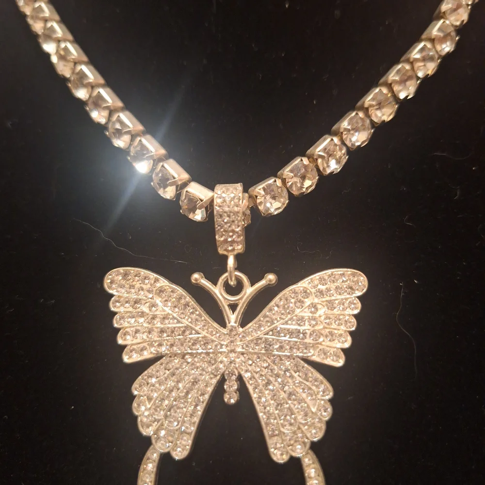 Gold Butterfly Pendant Necklace